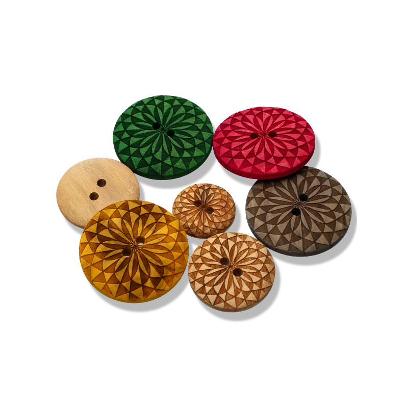 Wood Button 25027
