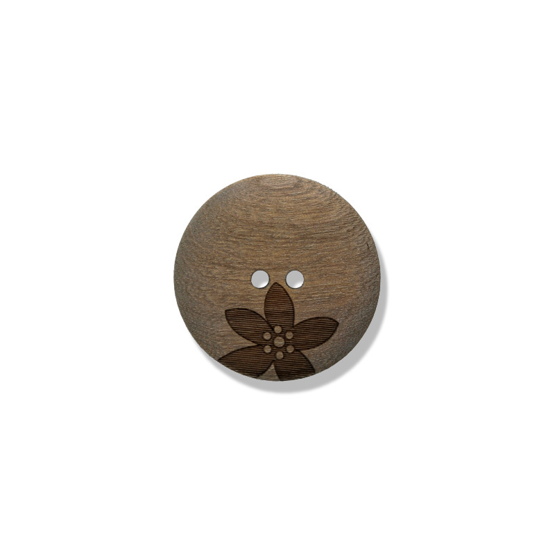 Real Wood Button 26008