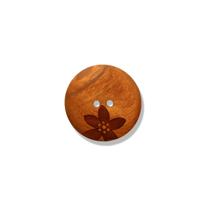 Real Wood Button 26008