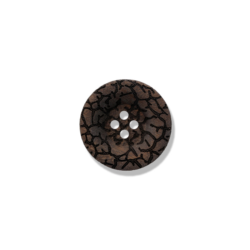 Real Wood Button 26042
